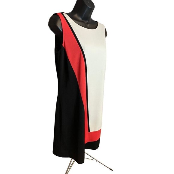 Tahari Sleeveless Sheath Knee-length Dress Sz 6 - Picture 3 of 8